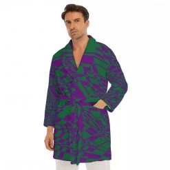 Harlow & Lloyd Leprechaun Men's Short Robe Sleepwear / Loungewear