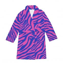 Harlow & Lloyd Sleepwear / Loungewear Electric Zebra Men's Short Robe