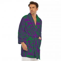Harlow & Lloyd Leprechaun Men's Short Robe Sleepwear / Loungewear
