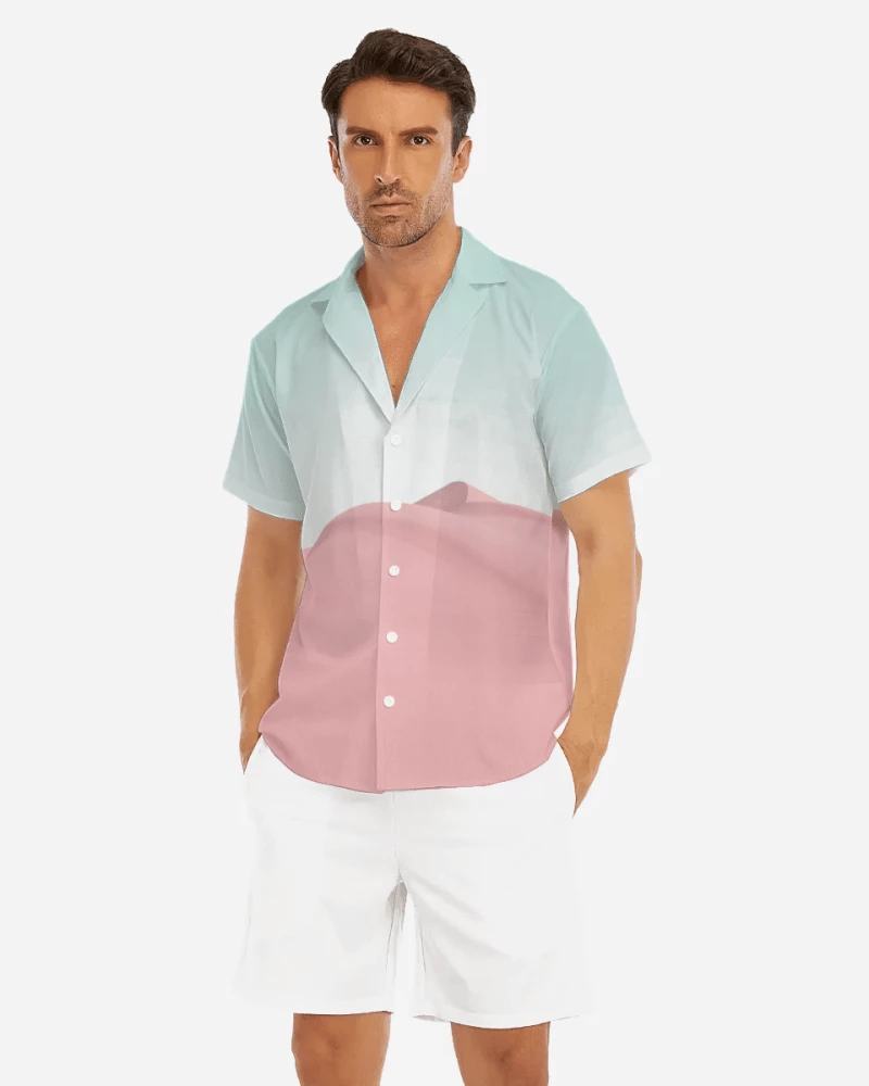 Harlow & LLoyd Shirts California Sand Dunes V-Neck Short Sleeve Shirt 3 Harlow & LLoyd Shirts California Sand Dunes V-Neck Short Sleeve Shirt