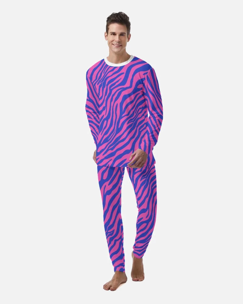 Harlow & Lloyd Electric Zebra Men's PJ Set Sleepwear / Loungewear 3 Harlow & Lloyd Electric Zebra Men's PJ Set Sleepwear / Loungewear