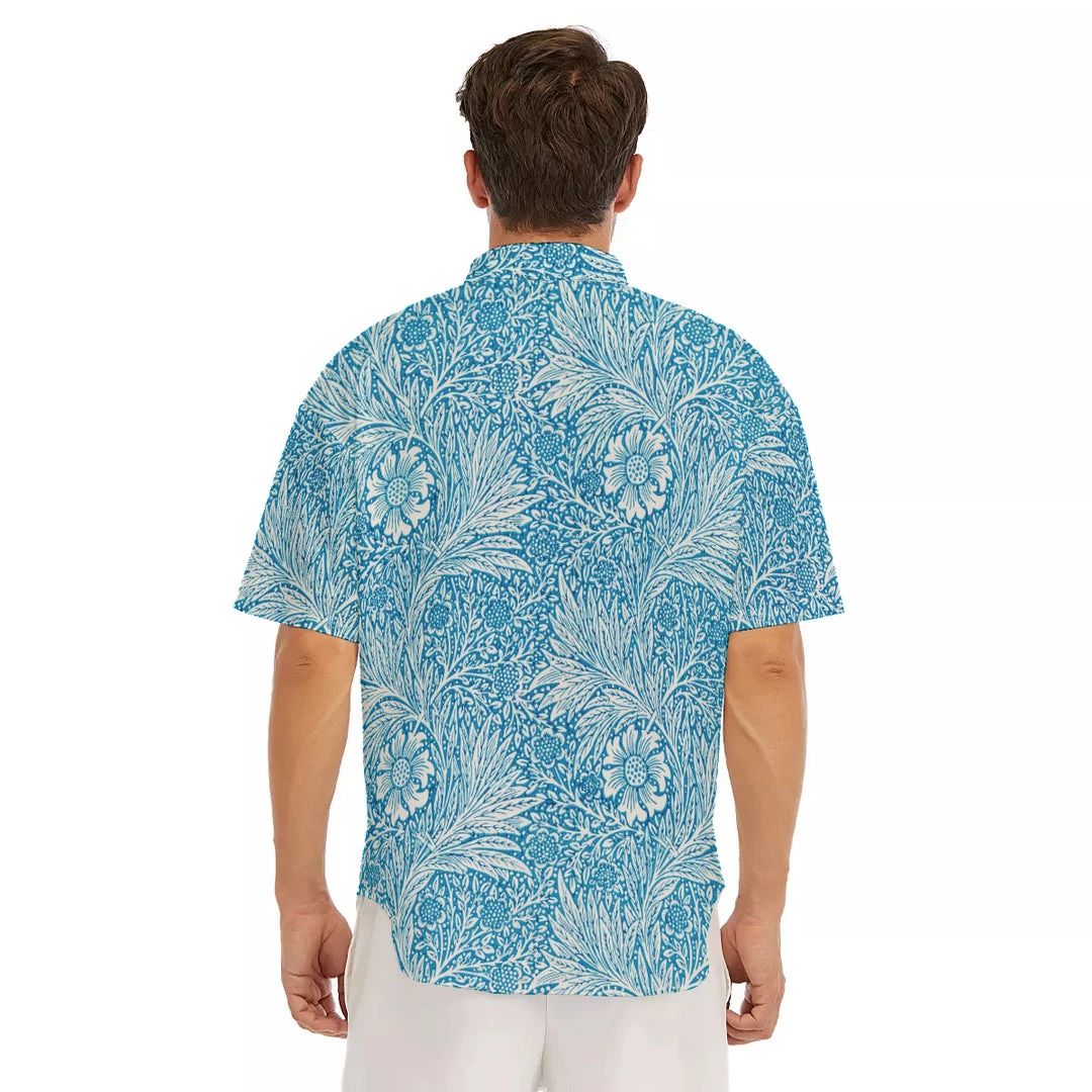 Harlow & Lloyd Victorian Blue Floral Short Sleeve Shirt Shirts 6 Harlow & Lloyd Victorian Blue Floral Short Sleeve Shirt Shirts