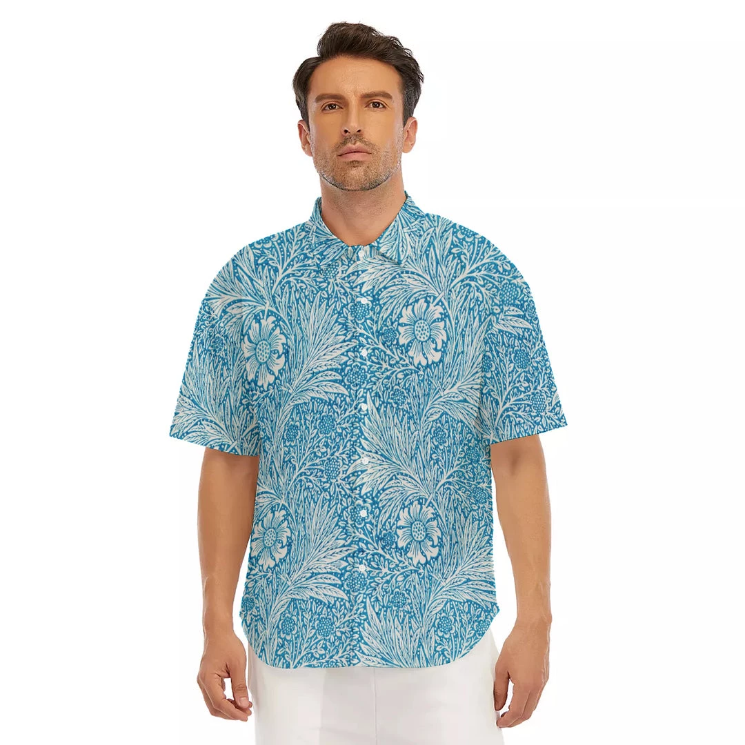 Harlow & Lloyd Victorian Blue Floral Short Sleeve Shirt Shirts 4 Harlow & Lloyd Victorian Blue Floral Short Sleeve Shirt Shirts