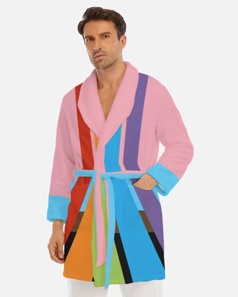 Harlow & Lloyd United Pride Short Robe Sleepwear / Loungewear 3 Harlow & Lloyd United Pride Short Robe Sleepwear / Loungewear