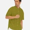Harlow & LLoyd Olive & Wasabi Polkadot Drop Shoulder Short Sleeve Shirt Shirts 2 Harlow & LLoyd Olive & Wasabi Polkadot Drop Shoulder Short Sleeve Shirt Shirts