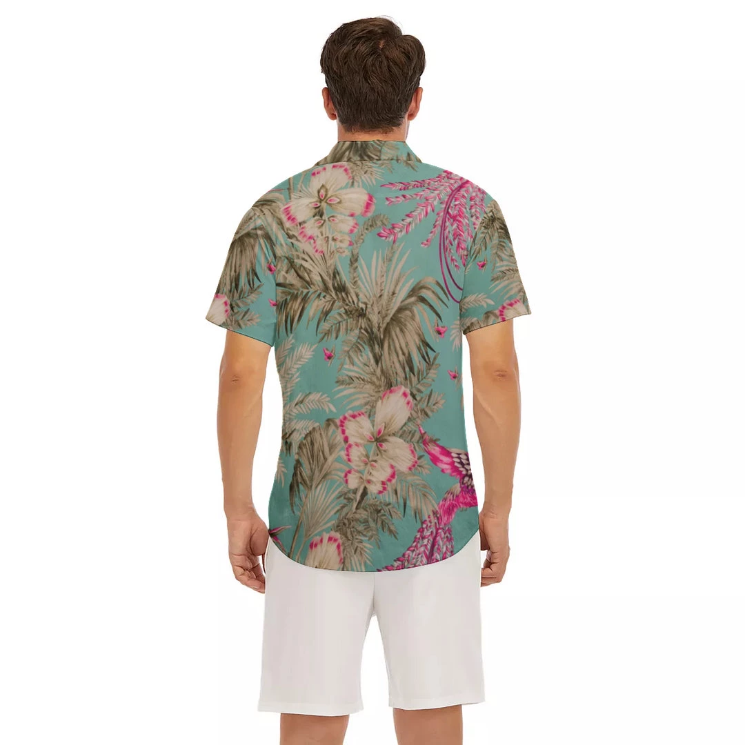 Harlow & Lloyd Shirts Vintage Bird & Tropical Palm V-Neck Short Sleeve Shirt 6 Harlow & Lloyd Shirts Vintage Bird & Tropical Palm V-Neck Short Sleeve Shirt