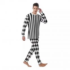 Harlow & Lloyd Black & White Check Striped Men's PJ Set 8 Harlow & Lloyd Black & White Check Striped Men's PJ Set