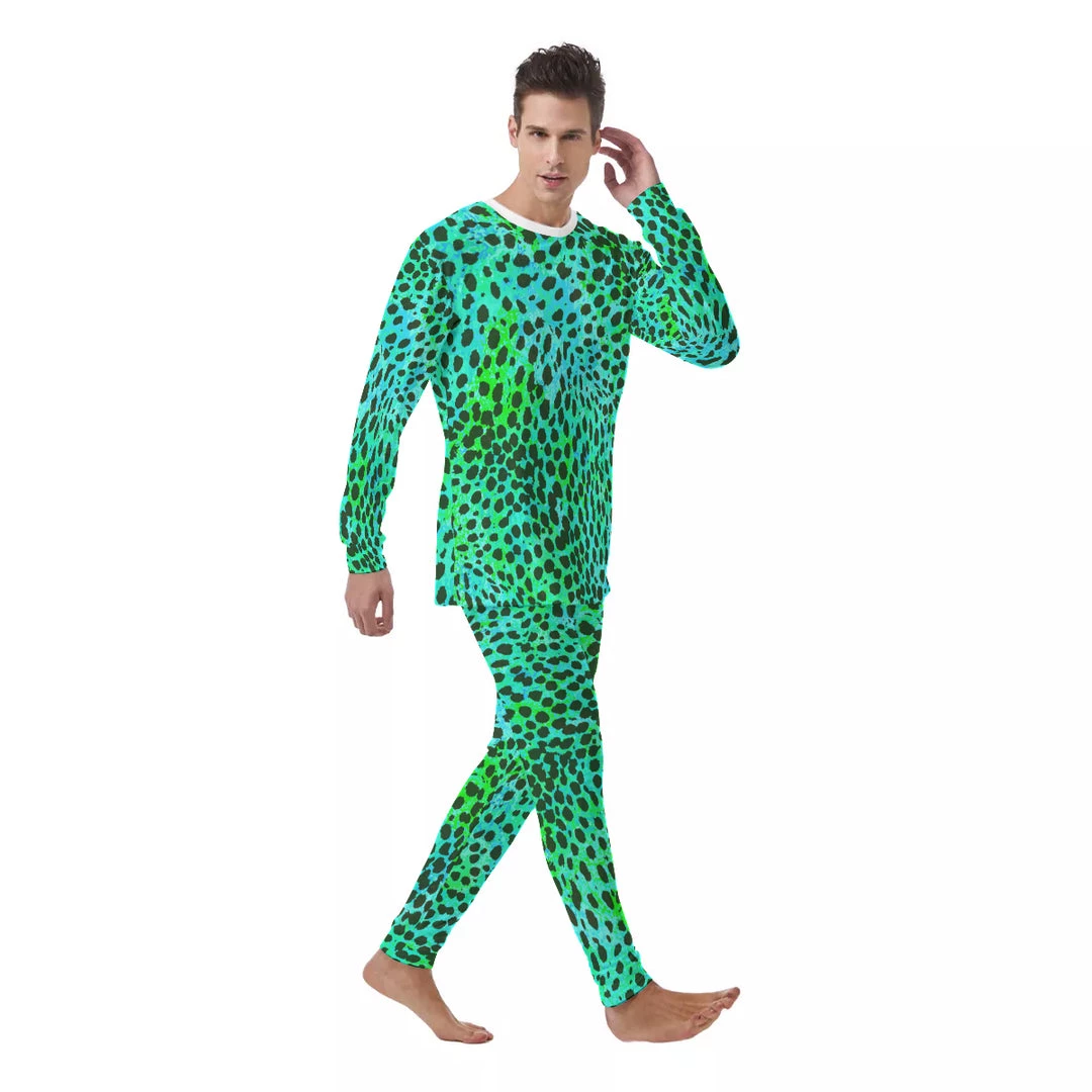 Harlow & LLoyd Neon Green Leopard Men's PJ Set 7 Harlow & LLoyd Neon Green Leopard Men's PJ Set