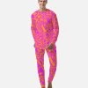 Harlow & Lloyd Sleepwear / Loungewear Fuchsia & Orange Warp Men's PJ Set