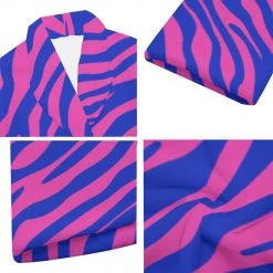 Harlow & Lloyd Sleepwear / Loungewear Electric Zebra Men's Short Robe