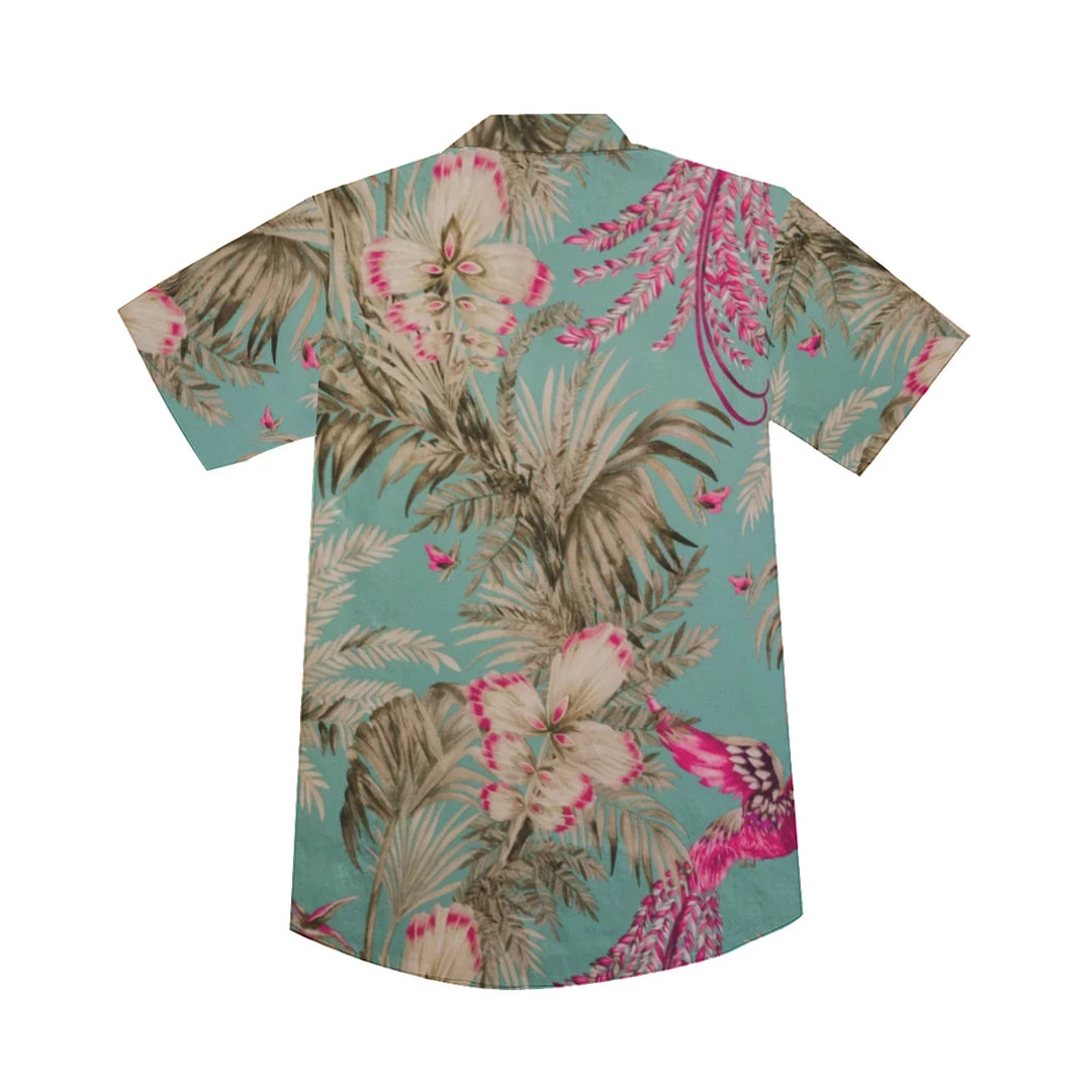 Harlow & Lloyd Shirts Vintage Bird & Tropical Palm V-Neck Short Sleeve Shirt 8 Harlow & Lloyd Shirts Vintage Bird & Tropical Palm V-Neck Short Sleeve Shirt