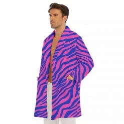 Harlow & Lloyd Sleepwear / Loungewear Electric Zebra Men's Short Robe