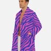 Harlow & Lloyd Sleepwear / Loungewear Electric Zebra Men's Short Robe