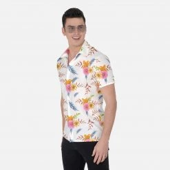 Harlow & Lloyd Shirts White Summer Floral Short Sleeve Shirt 11 Harlow & Lloyd Shirts White Summer Floral Short Sleeve Shirt