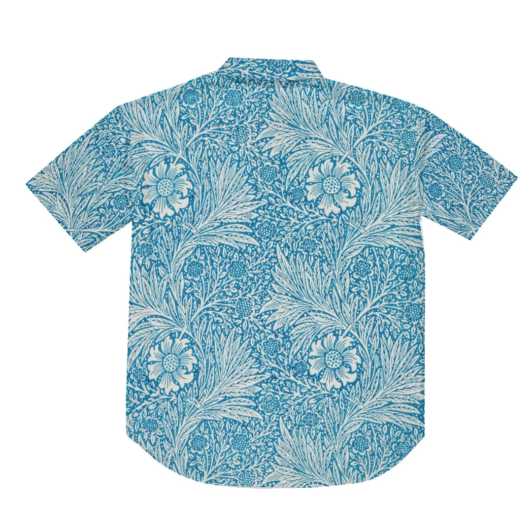 Harlow & Lloyd Victorian Blue Floral Short Sleeve Shirt Shirts 8 Harlow & Lloyd Victorian Blue Floral Short Sleeve Shirt Shirts