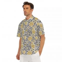 Harlow & LLoyd Shirts Chrysanthemum Drop Shoulder Short Sleeve Shirt