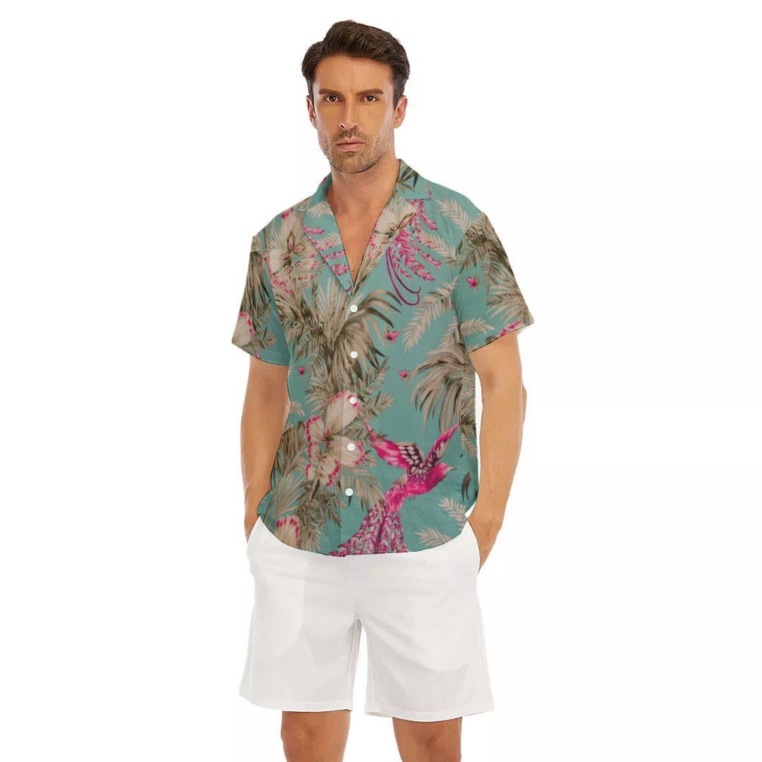 Harlow & Lloyd Shirts Vintage Bird & Tropical Palm V-Neck Short Sleeve Shirt 11 Harlow & Lloyd Shirts Vintage Bird & Tropical Palm V-Neck Short Sleeve Shirt