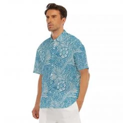 Harlow & Lloyd Victorian Blue Floral Short Sleeve Shirt Shirts 13 Harlow & Lloyd Victorian Blue Floral Short Sleeve Shirt Shirts