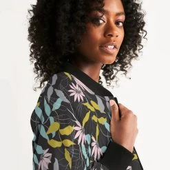 Harlow & Lloyd Evening Floral Women's Bomber Jacket 14 Harlow & Lloyd Evening Floral Women's Bomber Jacket