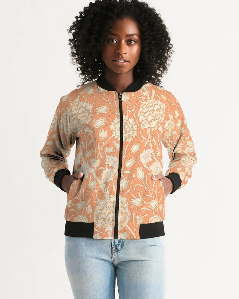 Harlow & Lloyd Vintage Tulip Women's Bomber Jacket 4 Harlow & Lloyd Vintage Tulip Women's Bomber Jacket