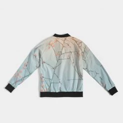 Harlow & Lloyd Cherry Blossoms With Bird Women's Bomber Jacket