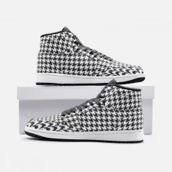 Harlow & Lloyd Houndstooth Check Sneakers Shoes