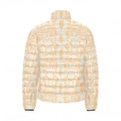 Harlow & Lloyd Green & Orange Snake Men's Lightweight Puffer Jacket