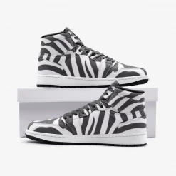 Harlow & Lloyd White Tiger Unisex Sneakers