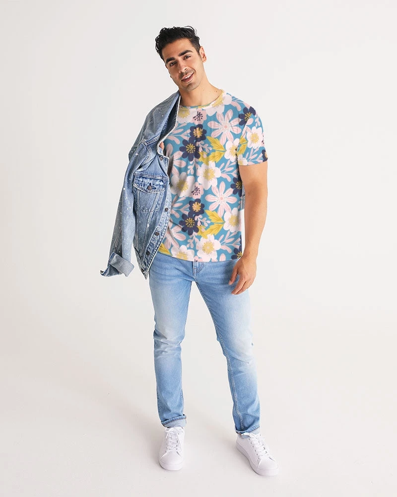 Harlow & Lloyd Blue Frisky Floral Men's Tee 9 Harlow & Lloyd Blue Frisky Floral Men's Tee