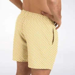 Subliminator Men Mango Herringbone Swim Shorts 15 Subliminator Men Mango Herringbone Swim Shorts
