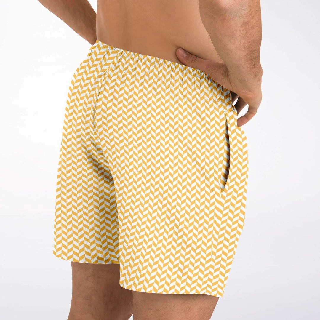 Subliminator Men Mango Herringbone Swim Shorts 7 Subliminator Men Mango Herringbone Swim Shorts