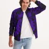 Harlow & Lloyd Jackets Midnight Purple Flower Men's Bomber Jacket