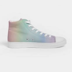 Harlow & Lloyd Shoes Soft Rainbow Men's Hightop Canvas Shoe 15 Harlow & Lloyd Shoes Soft Rainbow Men's Hightop Canvas Shoe