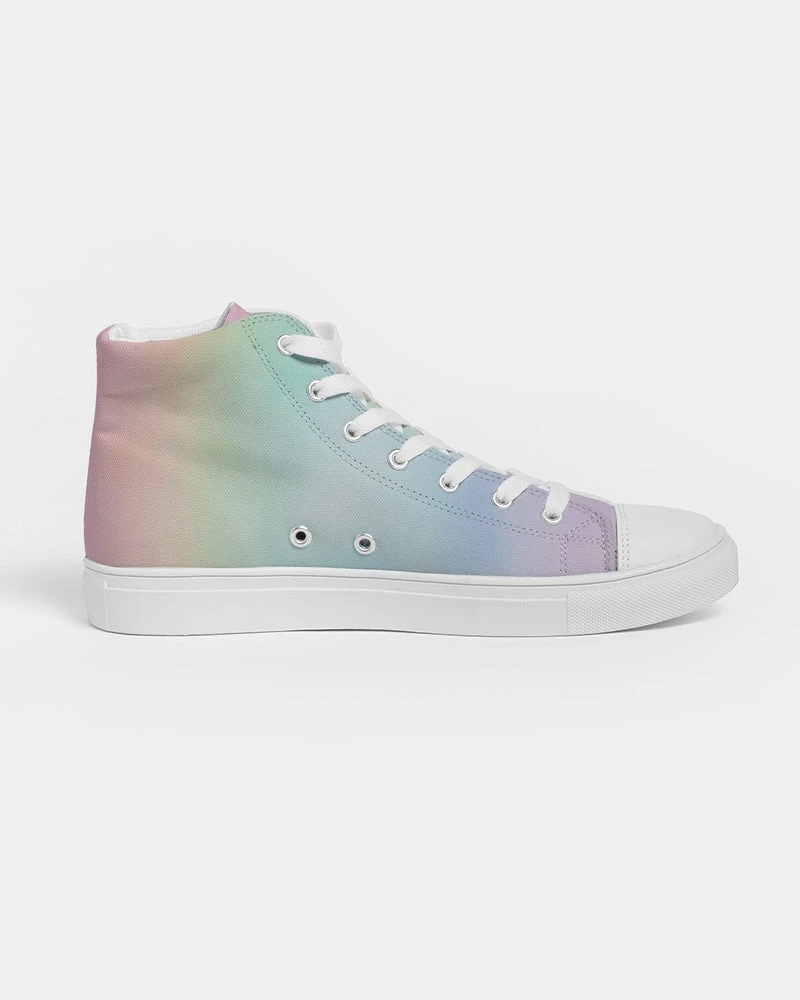 Harlow & Lloyd Shoes Soft Rainbow Men's Hightop Canvas Shoe 8 Harlow & Lloyd Shoes Soft Rainbow Men's Hightop Canvas Shoe