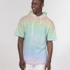 Harlow & Lloyd Soft Rainbow Premium Heavyweight Short Sleeve Hoodie 1 Harlow & Lloyd Soft Rainbow Premium Heavyweight Short Sleeve Hoodie