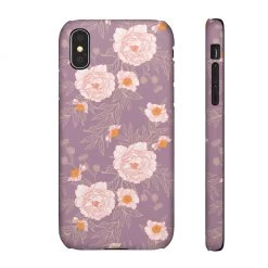 Printify Orange Peonies Floral Rose Phone Case