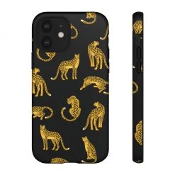 Printify Black Leopards Tough Phone Case