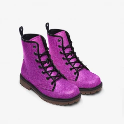 Harlow & Lloyd Hot Fuchsia Lace Up Boots