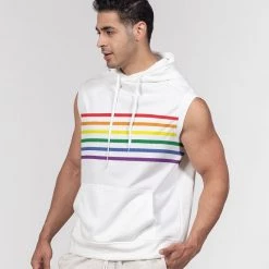 Harlow & Lloyd Rainbow Pride Premium Heavyweight Sleeveless Hoodie 12 Harlow & Lloyd Rainbow Pride Premium Heavyweight Sleeveless Hoodie