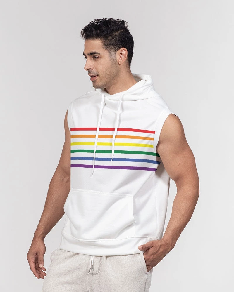 Harlow & Lloyd Rainbow Pride Premium Heavyweight Sleeveless Hoodie 6 Harlow & Lloyd Rainbow Pride Premium Heavyweight Sleeveless Hoodie