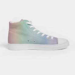Harlow & Lloyd Soft Rainbow Women's Hightop Canvas Shoe