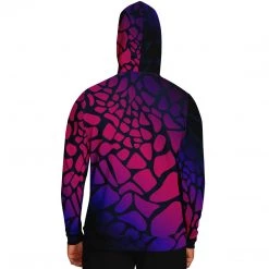 Subliminator Raspberry Giraffe Unisex Hoodie