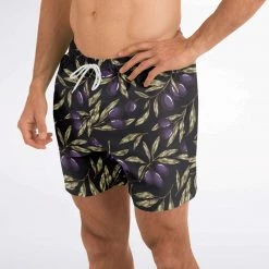 Subliminator Olive Tree Charcoal Swim Shorts