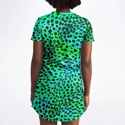 Subliminator Neon Green Leopard T Shirt Dress 25 Subliminator Neon Green Leopard T Shirt Dress
