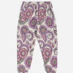 Harlow & Lloyd Purple Cream Paisley Men's Lightweight Track Pants