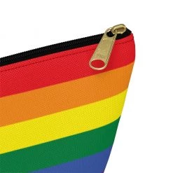 Printify Accessories Personalized Rainbow Accessory Pouch W T-bottom