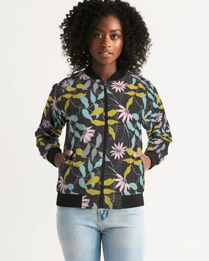 Harlow & Lloyd Evening Floral Women's Bomber Jacket 3 Harlow & Lloyd Evening Floral Women's Bomber Jacket