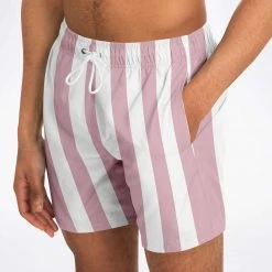 Subliminator Blossom Pink Stripe Swim Shorts
