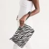 Harlow & Lloyd Zebra Print Daily Zip Pouch Bags