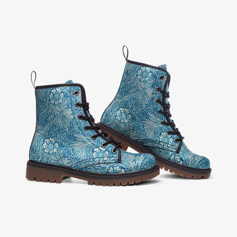 Harlow & Lloyd Victorian Blue Floral Lace Up Boots 5 Harlow & Lloyd Victorian Blue Floral Lace Up Boots